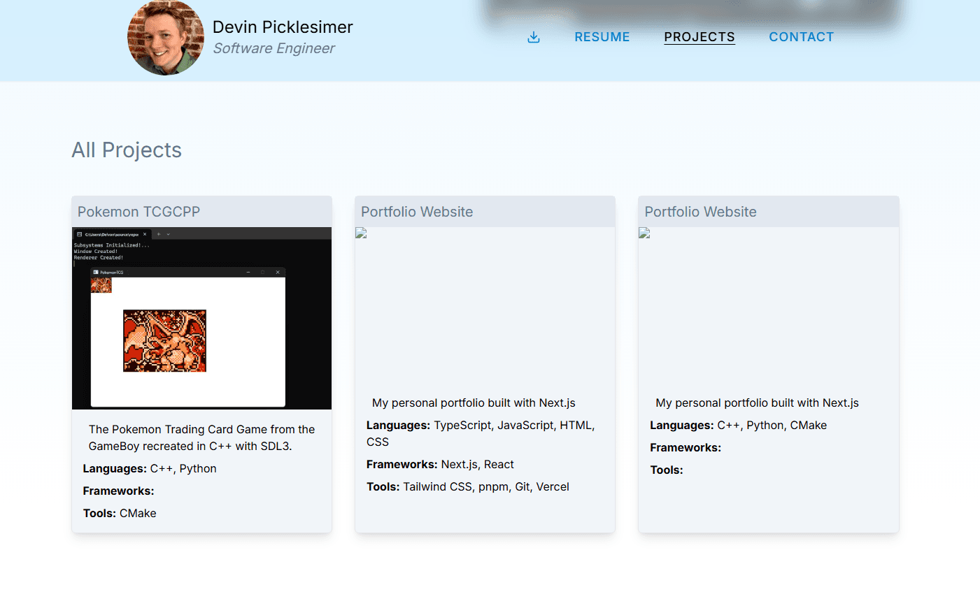 Image for Portfolio Website
